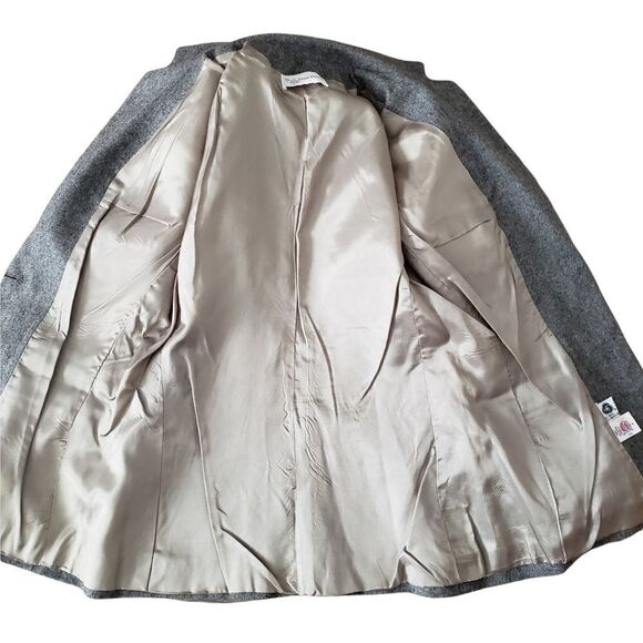 Evan Picone ILGWU 100% Wool Gray Blazer Sz 6 - Picture 13 of 17